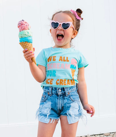 We all Scream for Ice Cream Tee in Mint