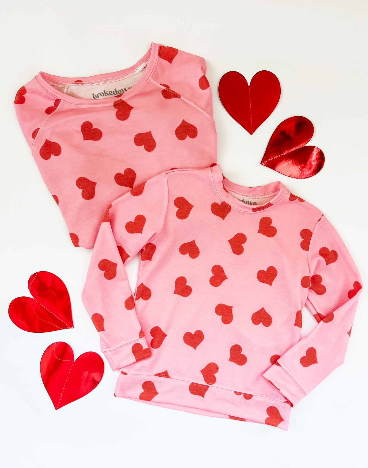 Heart Sweatshirt in Pink