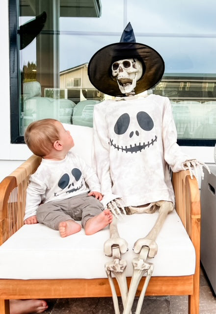 Jack Skellington Sweatshirt in Tie Dye