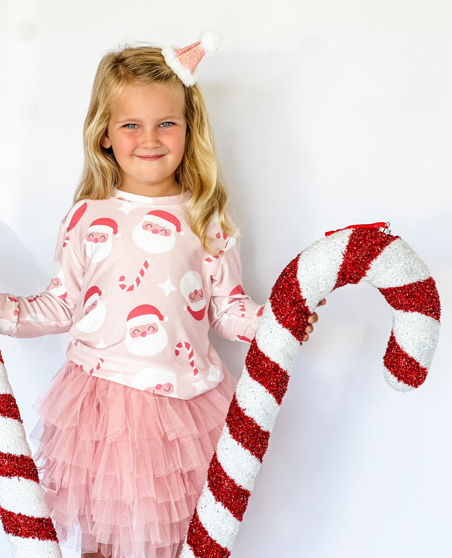 Pink Santa Sweatshirt