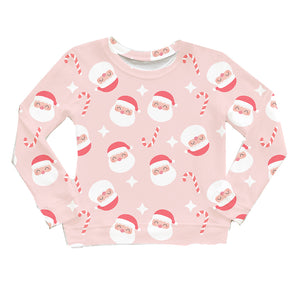 Women's Pink Santa Sweatshirt