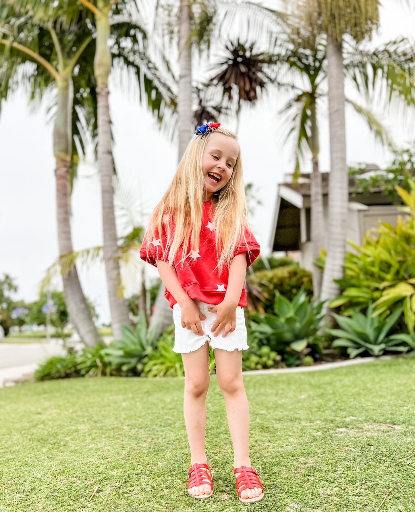 Star Short Sleeve Sweatshirt Kids