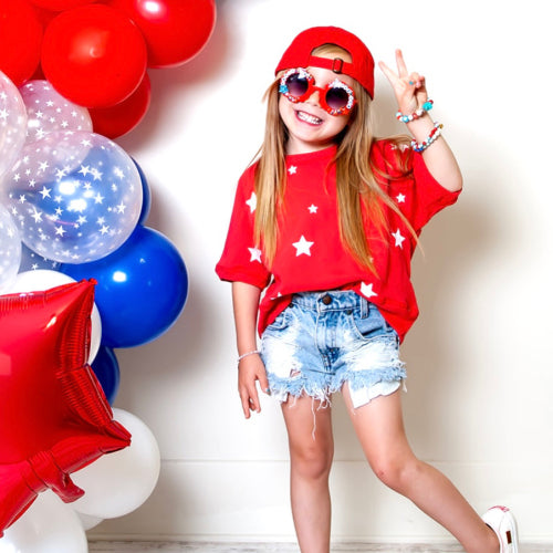 Star Short Sleeve Sweatshirt Kids