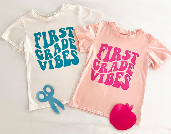 First Grade Vibes in Coconut or Shell Pink