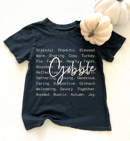 GOBBLE Tee in Vintage Black