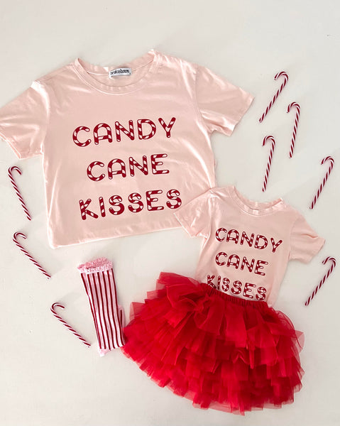 Candy Cane Kisses in Light Pink