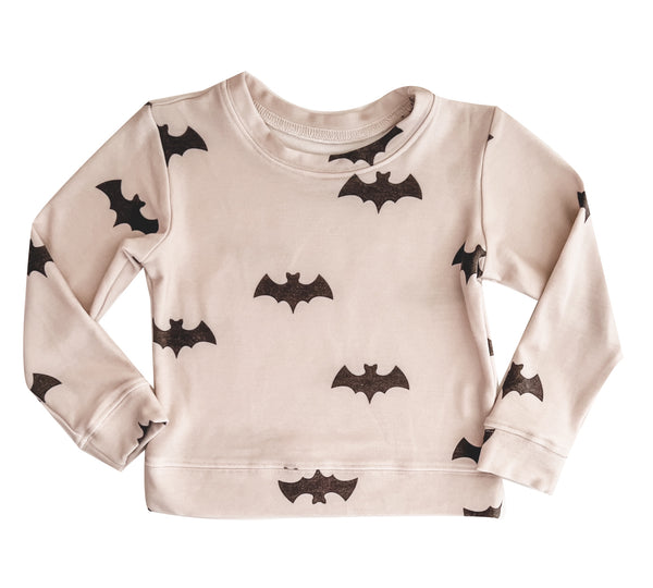 All Over Bat Sweatshirt in Sandshell