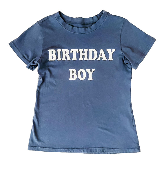 Birthday Boy Tee in Midnight Blue