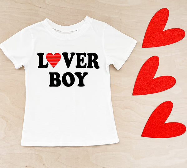 Lover Boy Tee in Off White