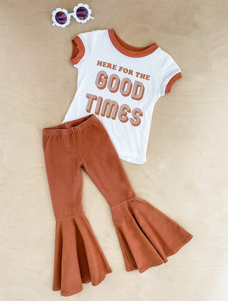 Here For the Good Times Ringer Tee