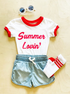 Summer Lovin' Kids Ringer Tee