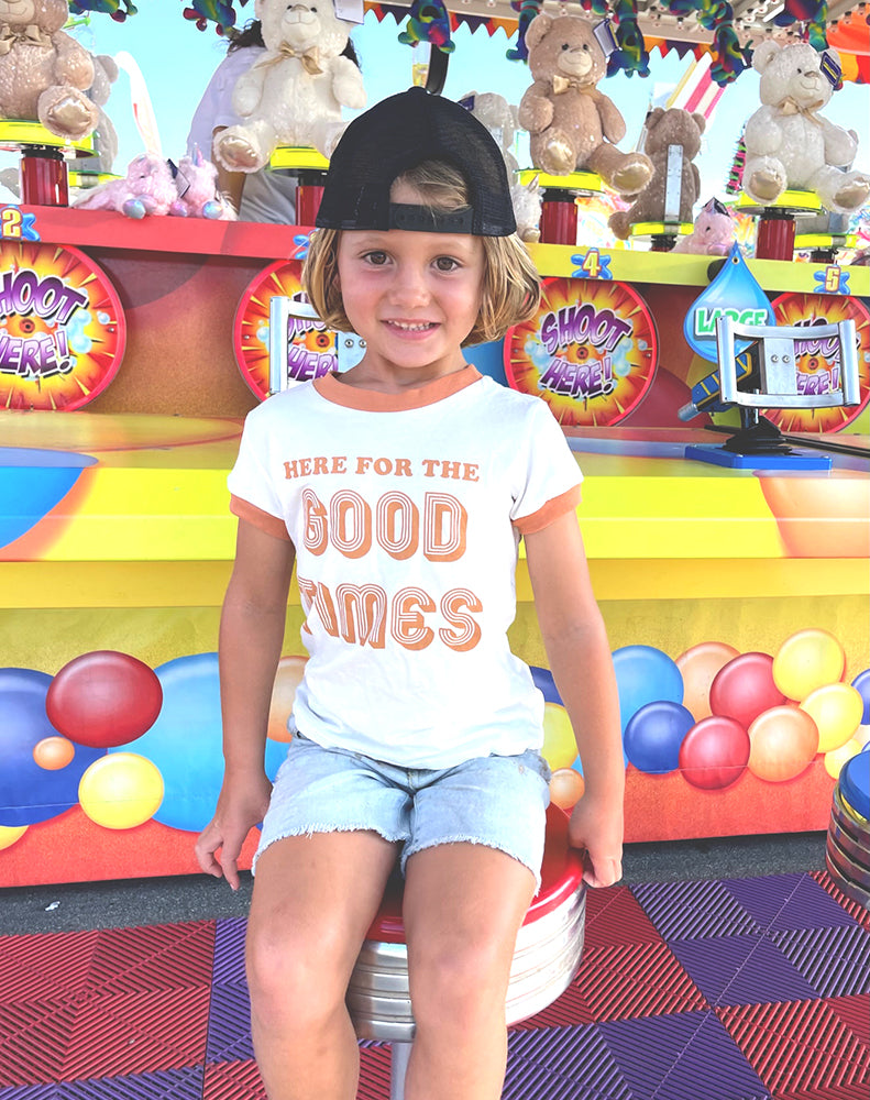 Here For the Good Times Ringer Tee