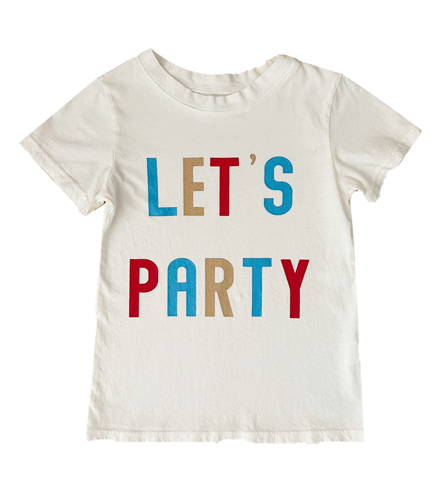 Let's Party Tee in Off White