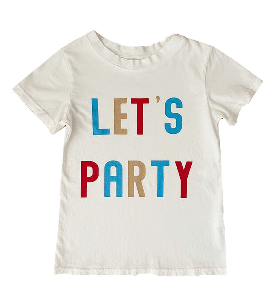 Let's Party Tee in Off White