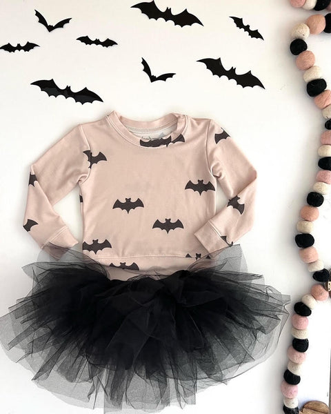 All Over Bat Sweatshirt in Sandshell