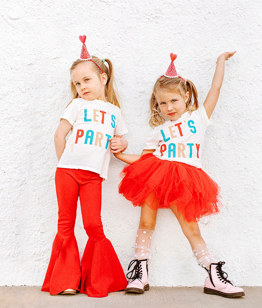 Let's Party Tee in Off White