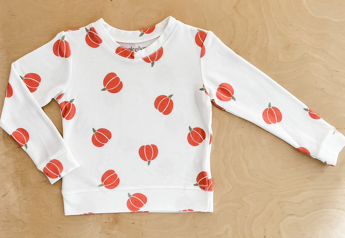 Mini Pumpkin Sweatshirt in Off White