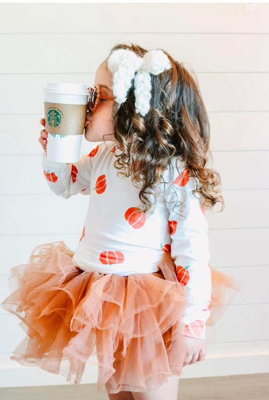 Mini Pumpkin Sweatshirt in Off White